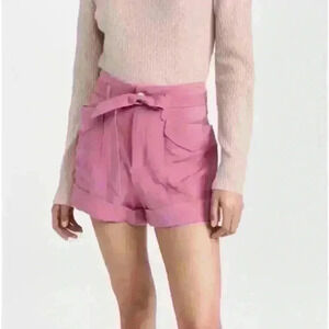 NWOT Rag & Bone Blush Pink Trail Shorts High Waisted Tie Waist Women’s Size 12